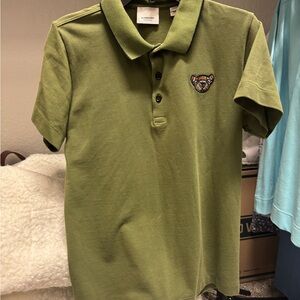 Burberry Olive Polo Shirt for Kids